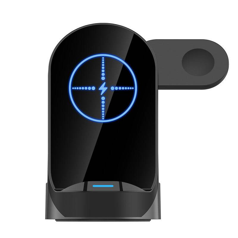 Chargeur sans fil pliable 3 en 1 avec support vertical 15 W - Style & confort
