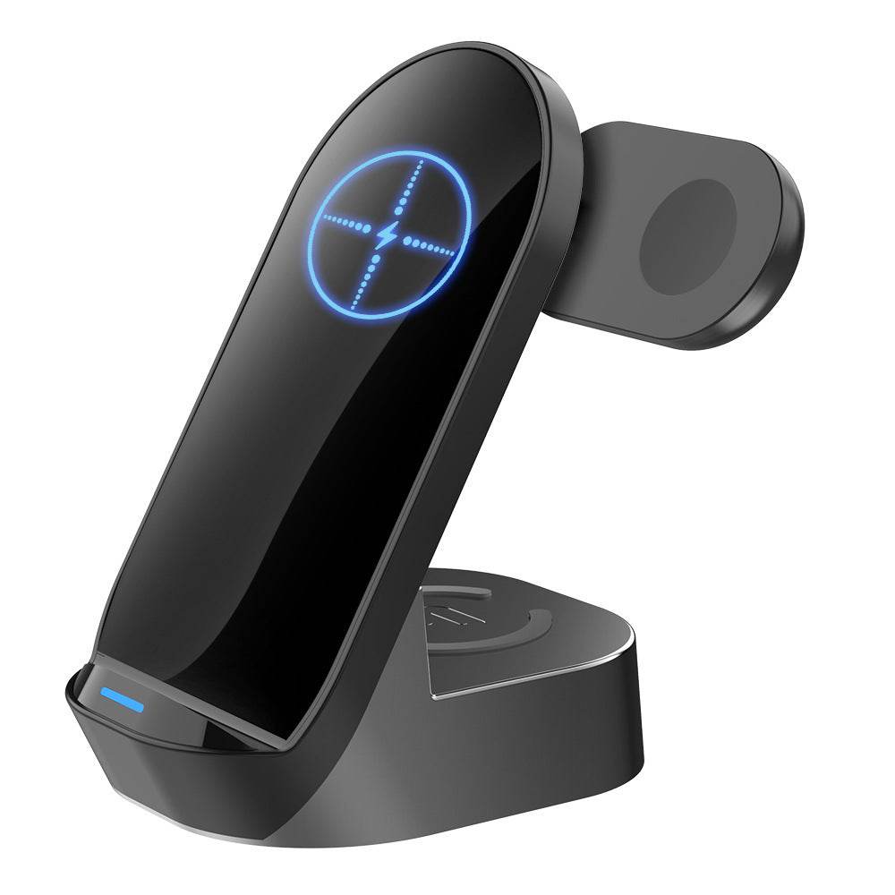 Chargeur sans fil pliable 3 en 1 avec support vertical 15 W - Style & confort