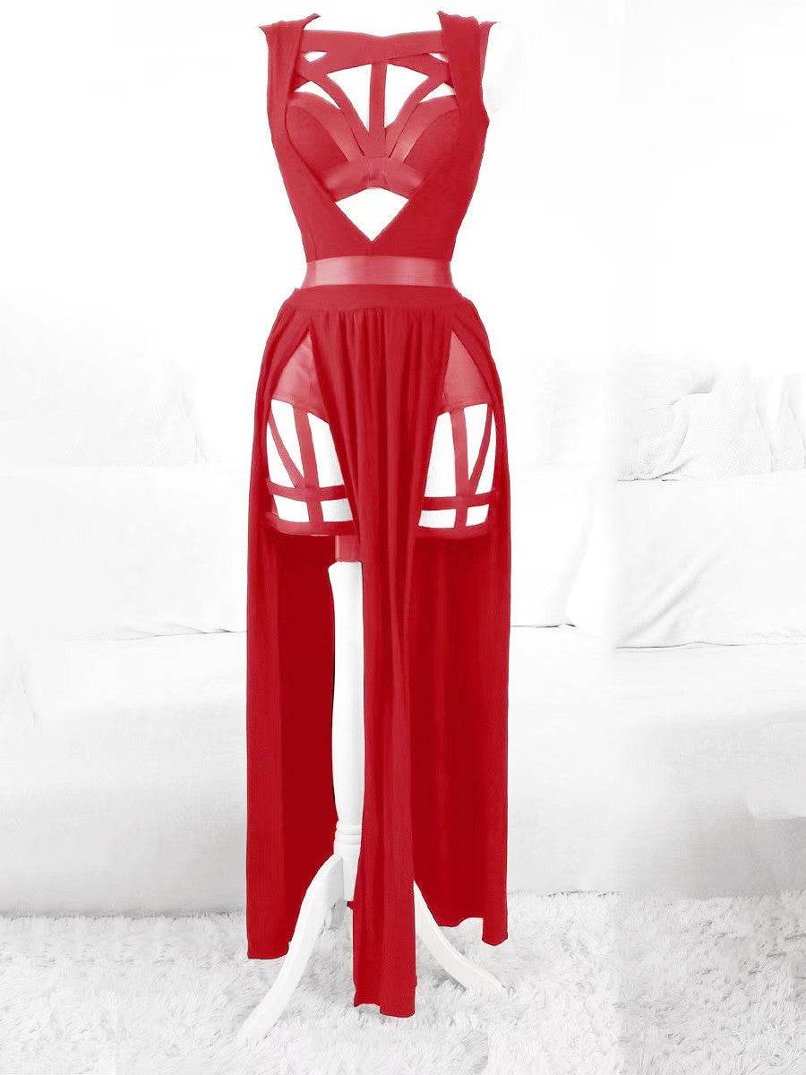 Lingerie sexy Robe sexy à lacets avec coussin de poitrine - Style & confort