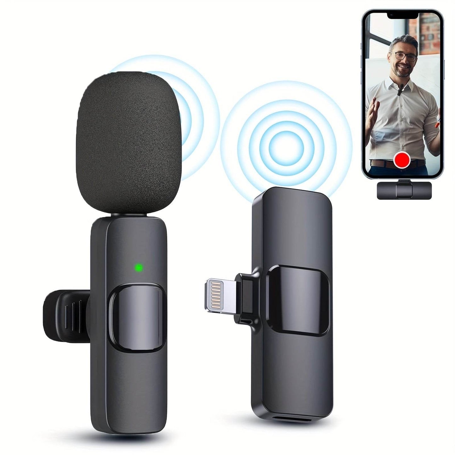 Microphone cravate sans fil - Style & confort