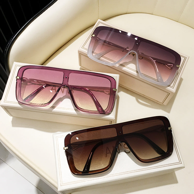 Women's Integrated Wide Frame Sunglasses