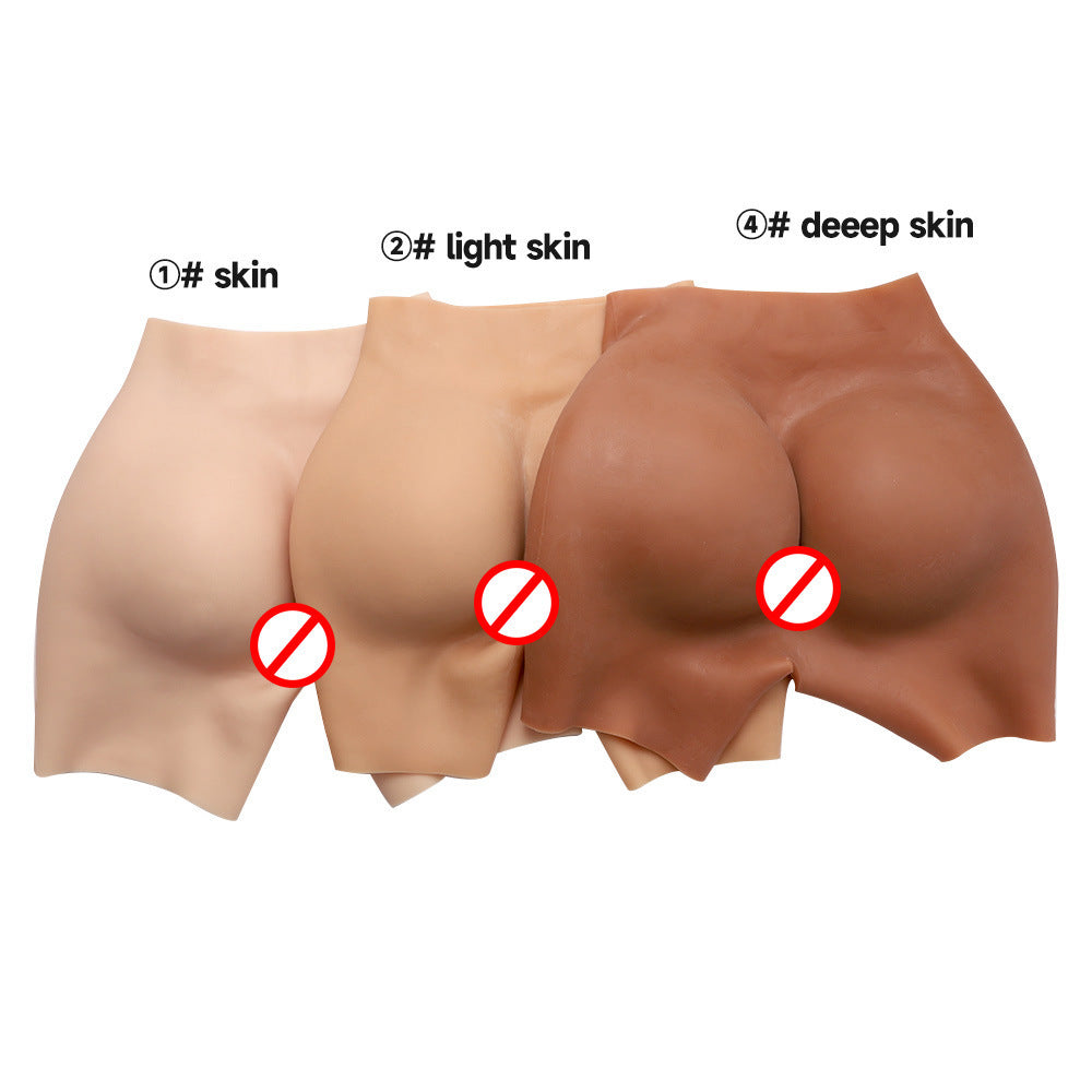 Pure silicone pantyhose with fake buttocks