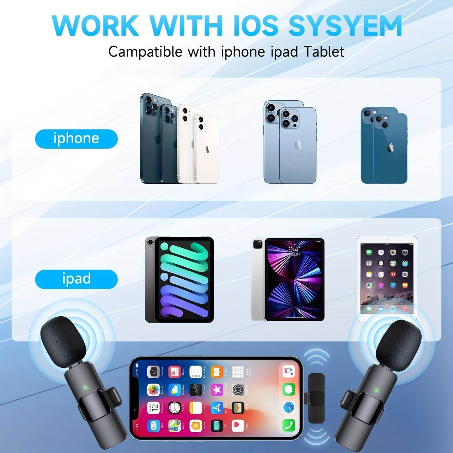 Microphone cravate sans fil - Style & confort