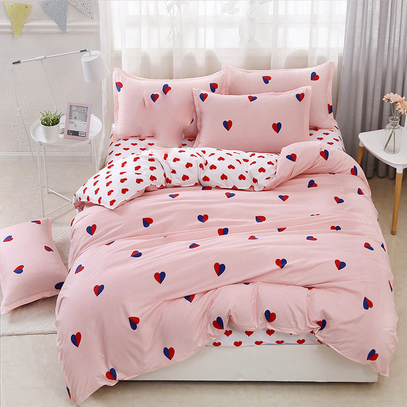 Literie en polyester à imprimé simple et tendance pour la maison