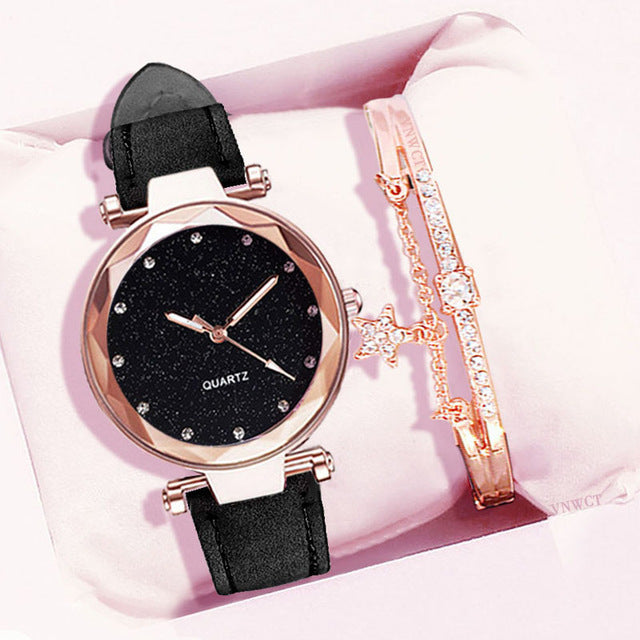 Coffret cadeau montre-bracelet pour femme