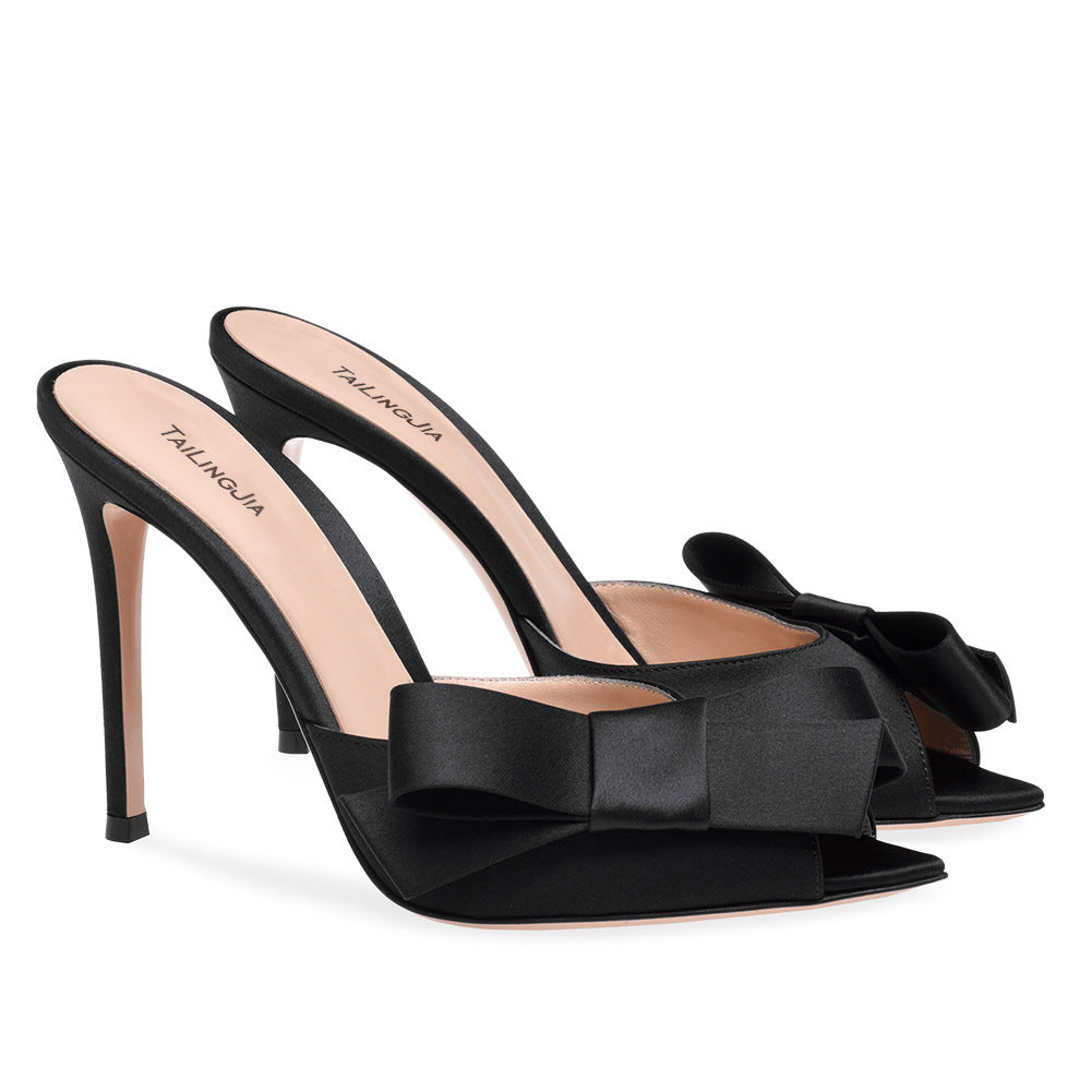 Talons hauts en tissu pour femmes
