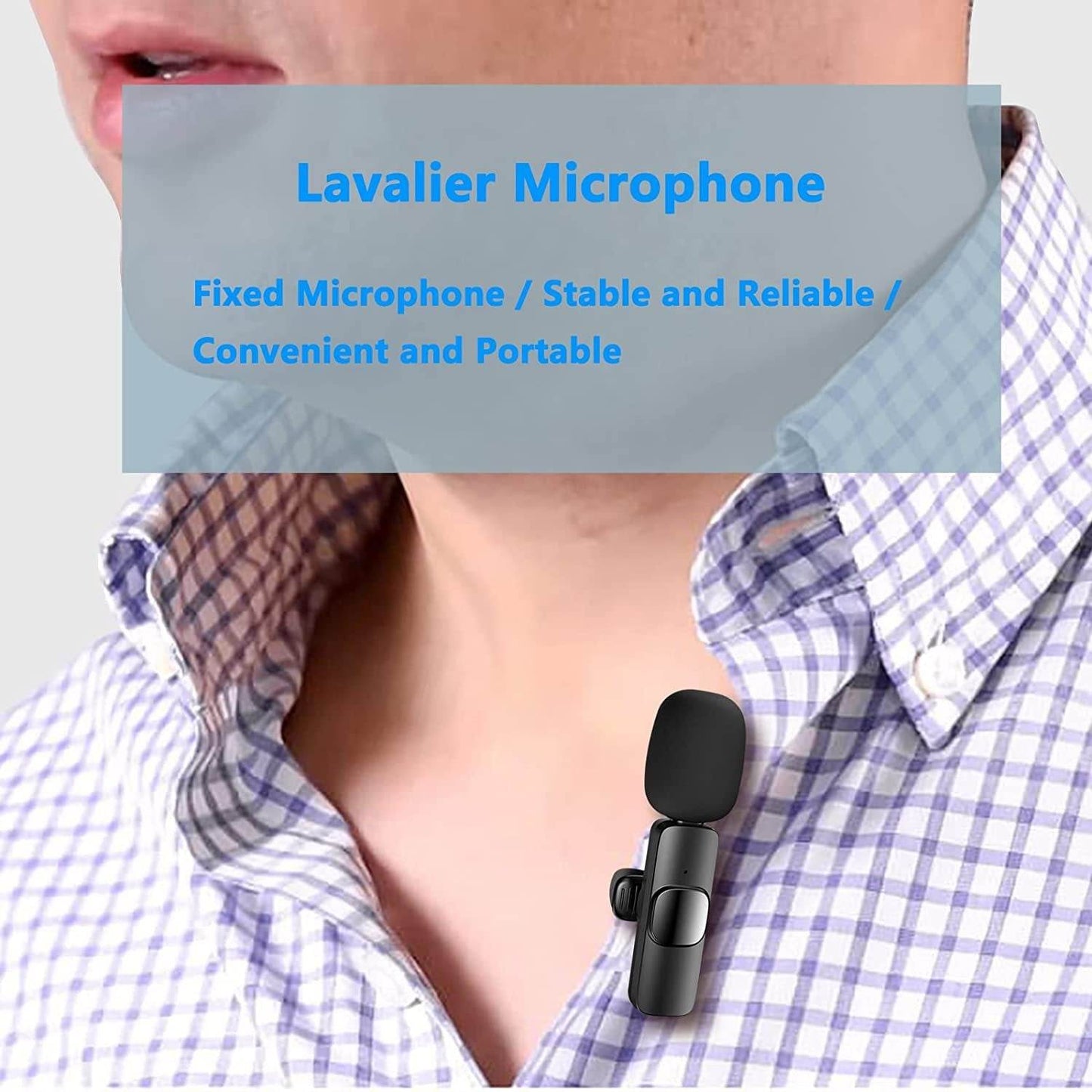 Microphone cravate sans fil - Style & confort