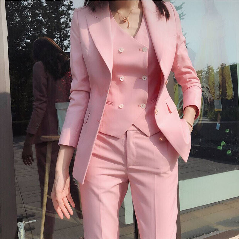 Costume trois pièces de style britannique, veste, gilet, pantalon