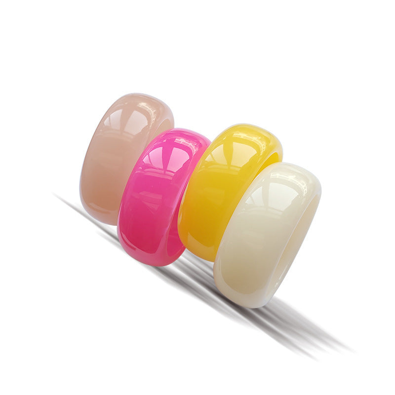 Dynamic round bracelet in summer jelly color