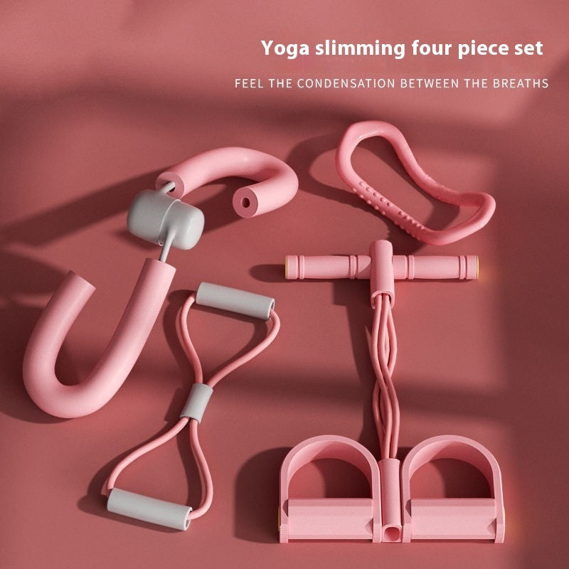 Ensemble de quatre appareils de yoga pour exercices des jambes