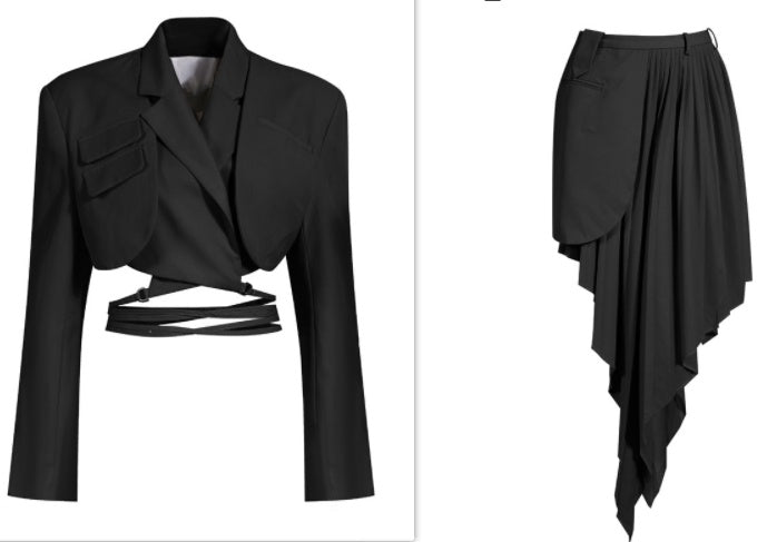 Costumes Jupe asymétrique à taille fuyante