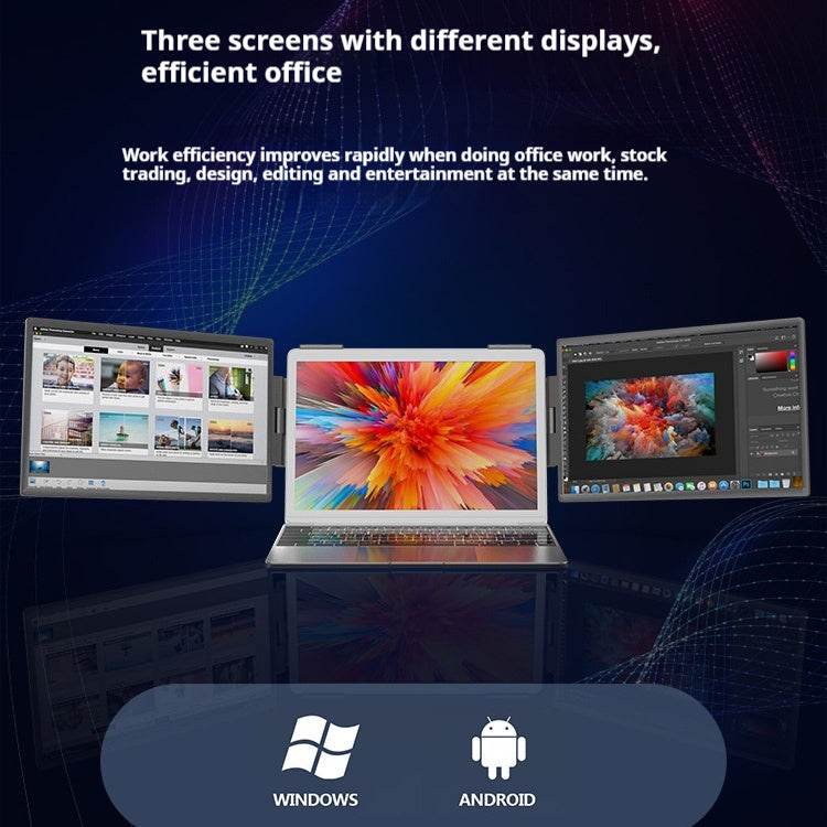 Moniteur portable à double écran pour ordinateur portable - Style & confort