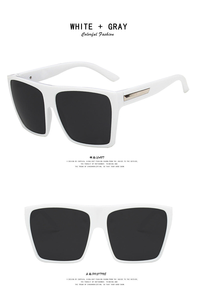 Lunettes de soleil à large monture Lunettes de soleil personnalisées