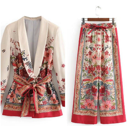 Ensemble veste de costume + pantalon large