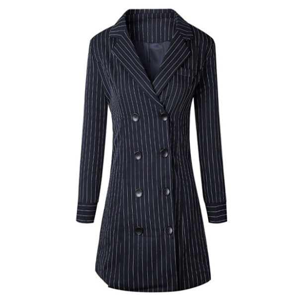 Suit-style jacket dress
