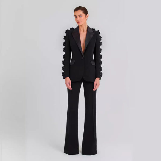 Two-piece set, long outfit, chic and elegant
