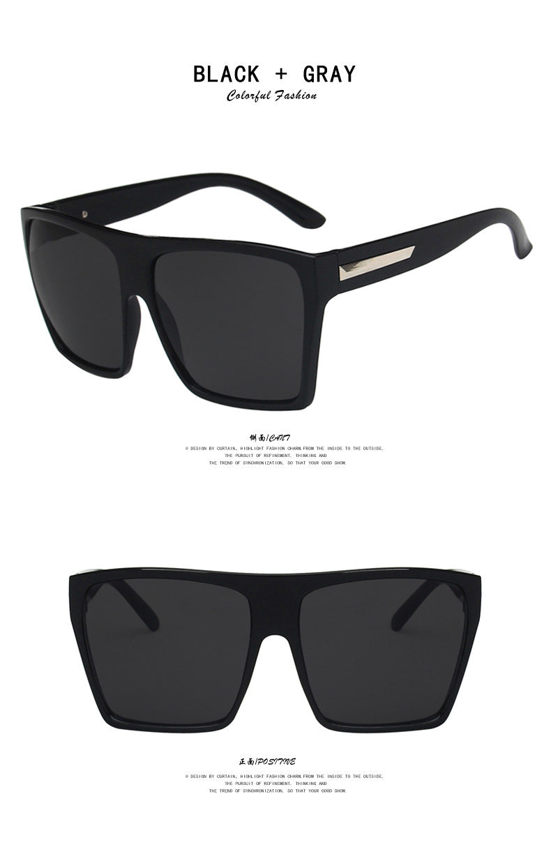 Lunettes de soleil à large monture Lunettes de soleil personnalisées