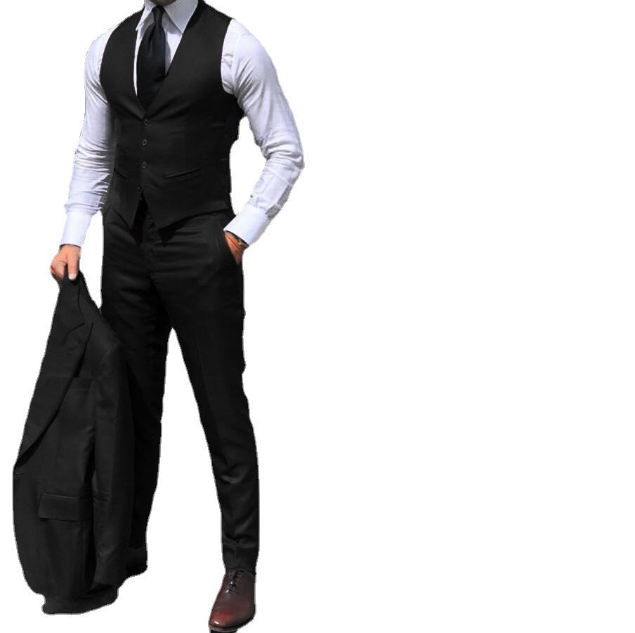 Costume slim fit pour homme, type commerce extérieur