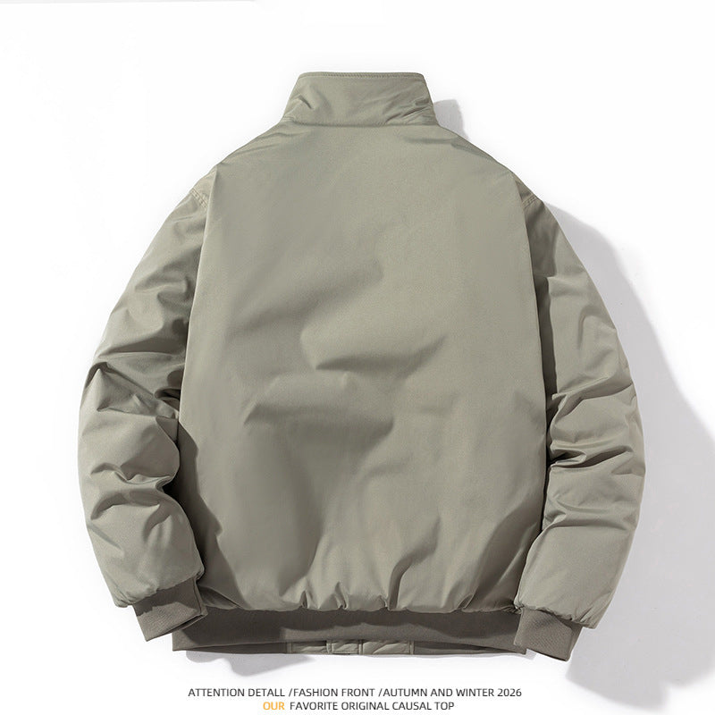 Men's Bomber Jacket Thickened Baseball Cotton Coat