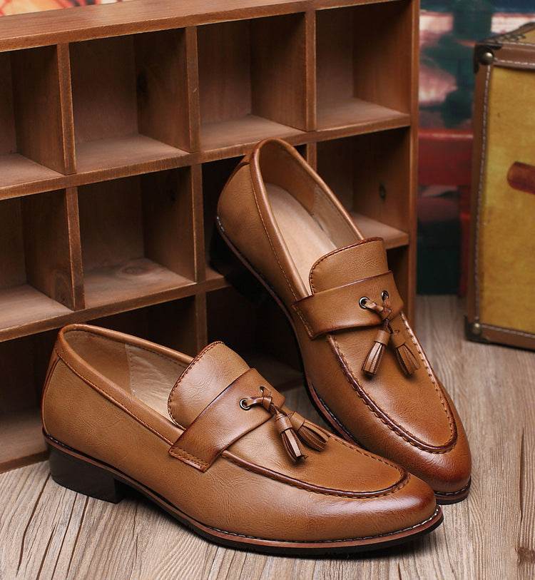 Mocassins à pampilles rétro britanniques pour hommes - Style & confort
