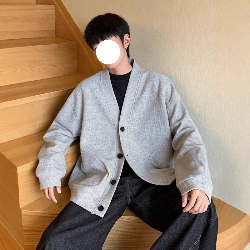 Men's Loose Long-sleeve Versatile Lazy Jacket