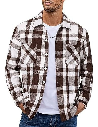 Plaid Casual Long Sleeve Jacket Versatile Shirt