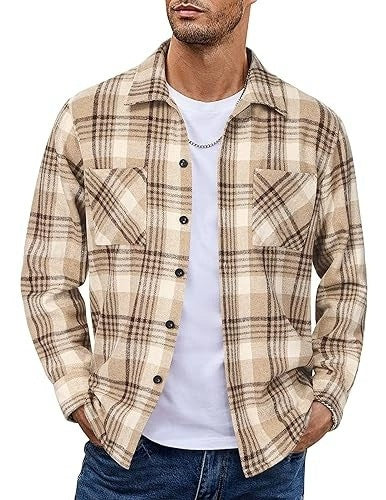 Plaid Casual Long Sleeve Jacket Versatile Shirt