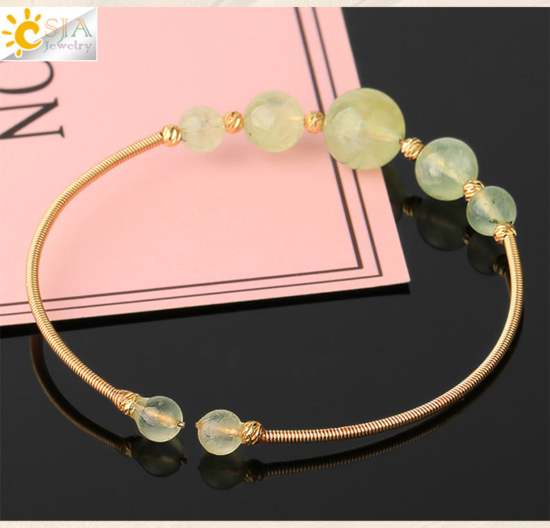 Bracelet simple en cristal naturel