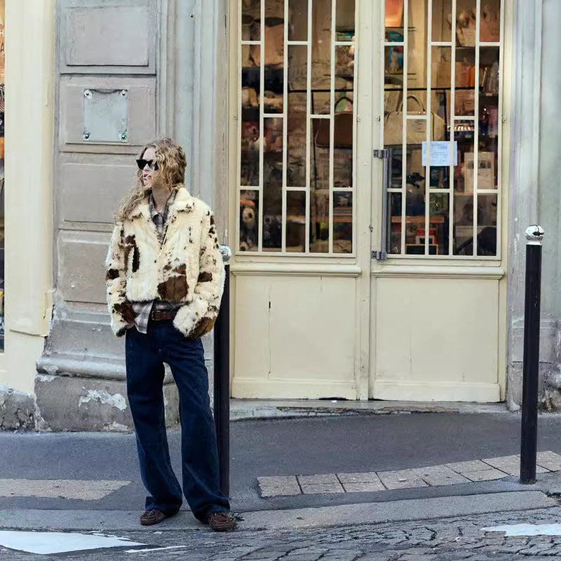 European And American Style Fall And Winter Lapels Casual Top