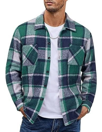 Plaid Casual Long Sleeve Jacket Versatile Shirt