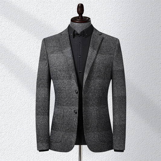 Men's stretch plaid suit