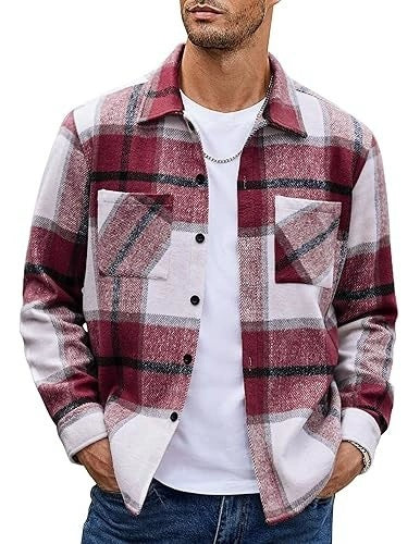Plaid Casual Long Sleeve Jacket Versatile Shirt
