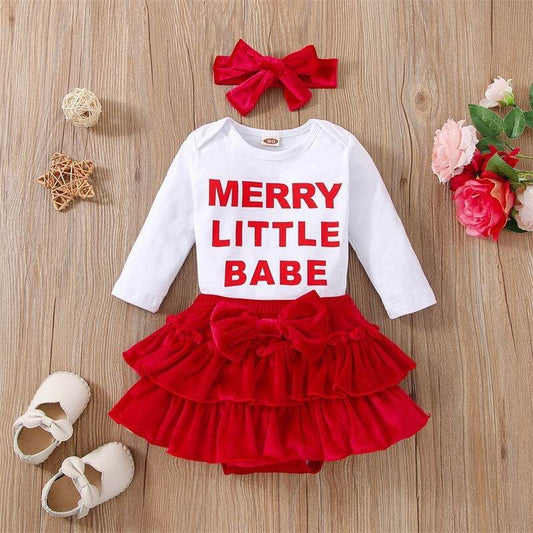 Combinaison à manches longues pour bébé fille avec lettres - Style & confort