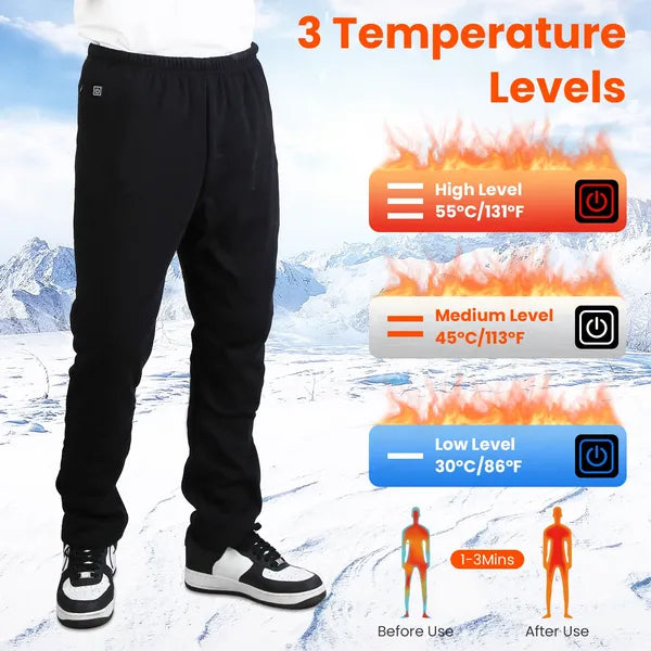 Winter Heated Pants With 12 Heating Zones 5V USB Powered