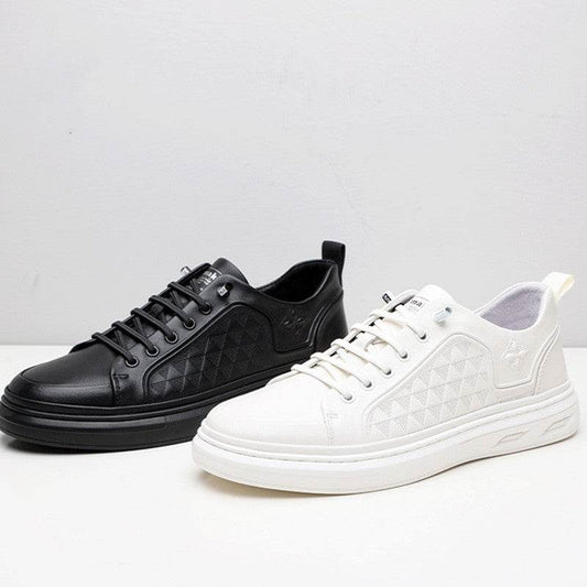 Chaussures basses à lacets en cuir de vache - Style & confort