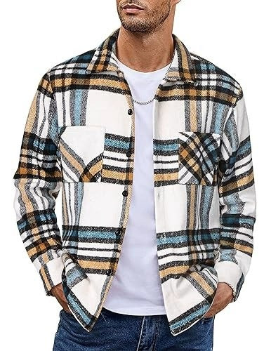 Plaid Casual Long Sleeve Jacket Versatile Shirt