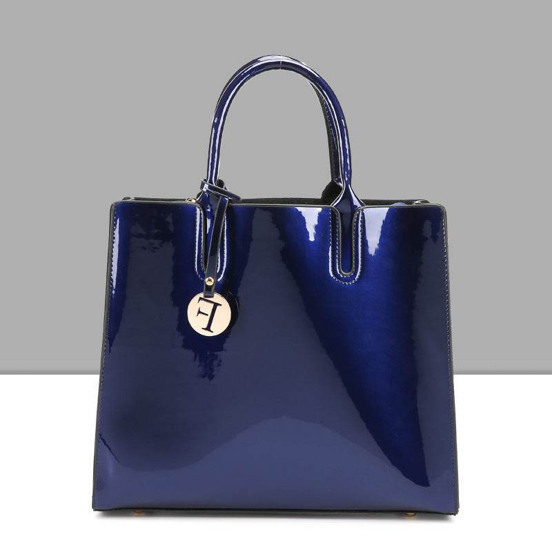 Sac à main en cuir verni brillant - Style & confort