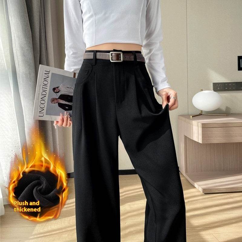 Pantalon de costume noir large décontracté - Style & confort