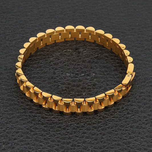 Link bracelet and adjustable ring set