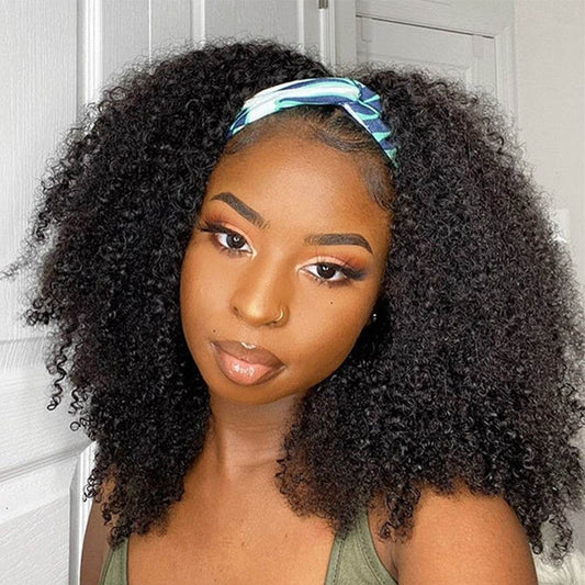 Perruque Curly bandeau Human Hair - Style & confort