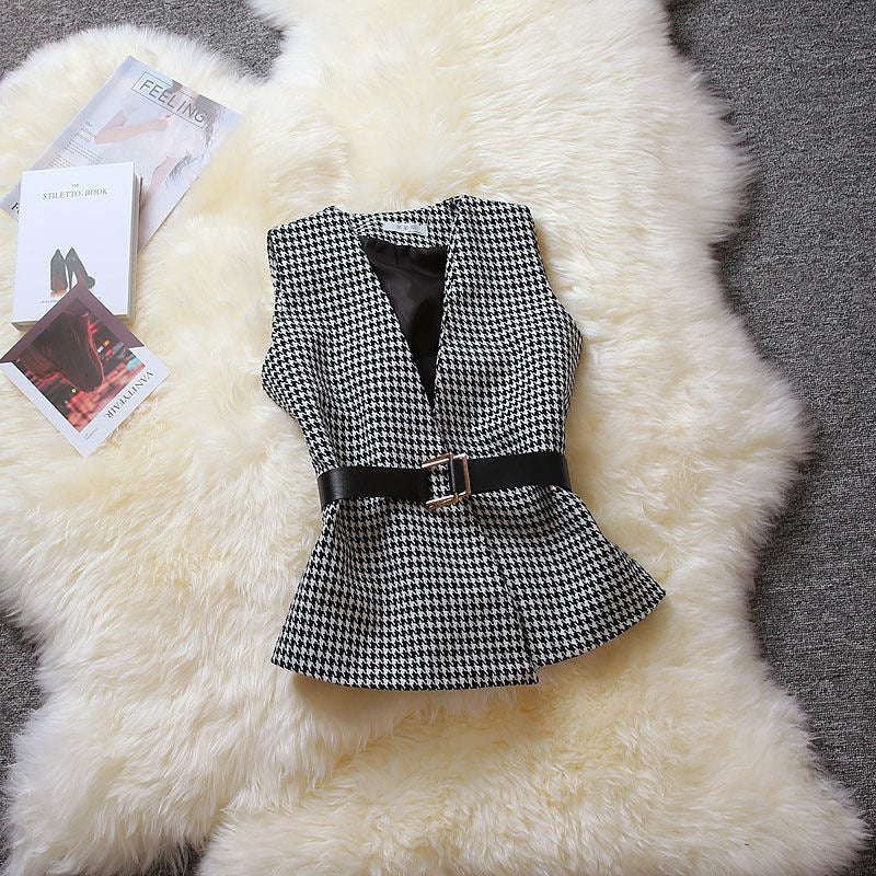 Women's Knitted Three-Piece Set with Wide Leg Pants