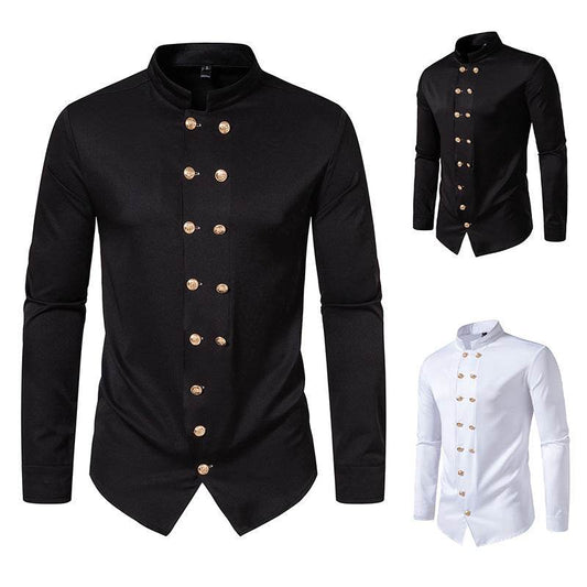 Chemise de couleur unie pour hommes - Style & confort