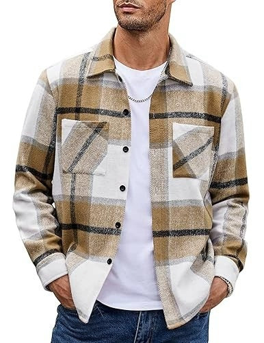 Plaid Casual Long Sleeve Jacket Versatile Shirt