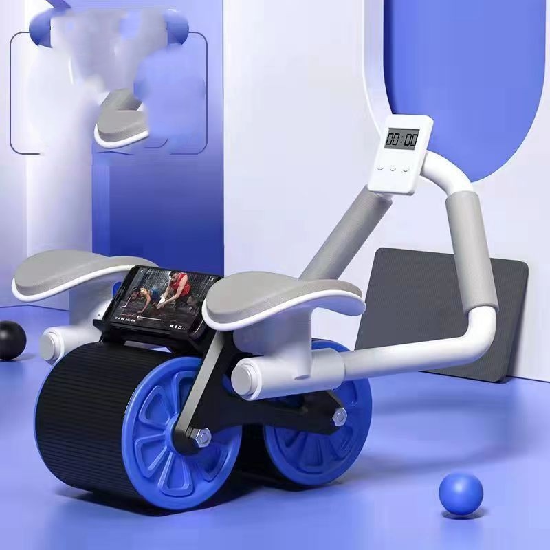 Self-rebound abdominal wheel