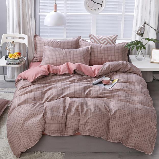 Literie en polyester à imprimé simple et tendance pour la maison