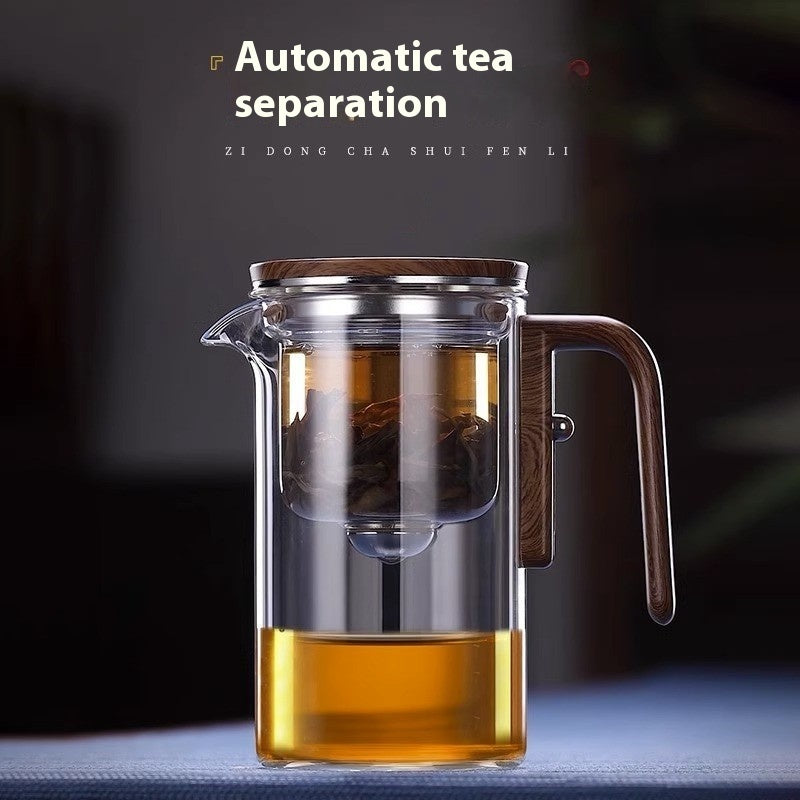 Magnetic teapot, wooden handle