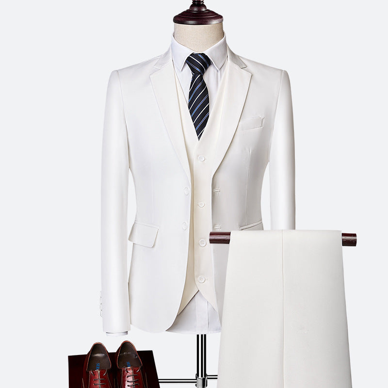 Men's three-piece suit, slim fit, British style