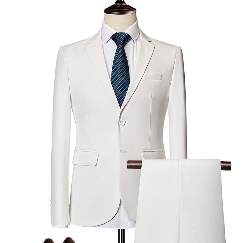Men's two-piece suit, business casual suit