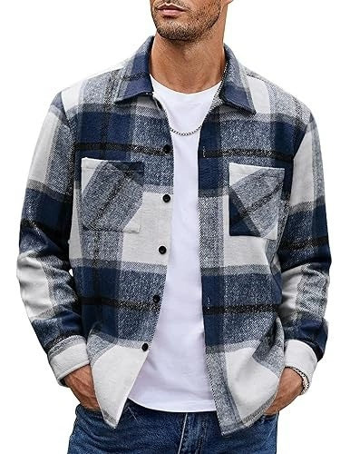 Plaid Casual Long Sleeve Jacket Versatile Shirt