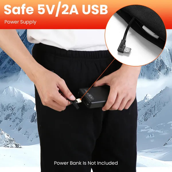 Winter Heated Pants With 12 Heating Zones 5V USB Powered